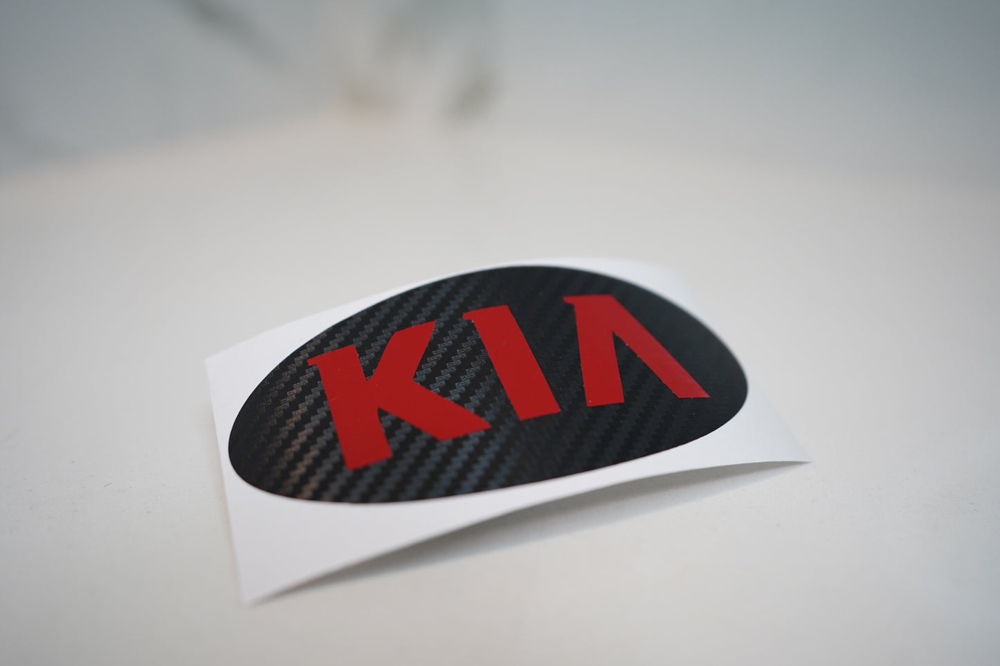 KIA Custom Color Oval Badge Emblem Decal Overlay Insert Inlay Cover