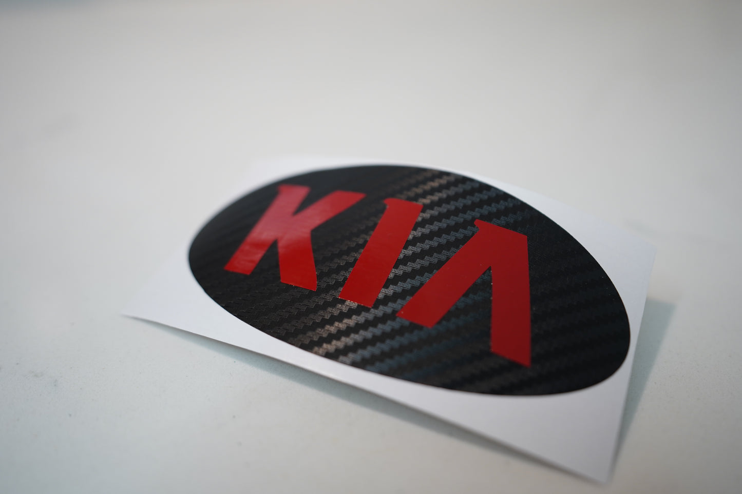 KIA Custom Color Oval Badge Emblem Decal Overlay Insert Inlay Cover