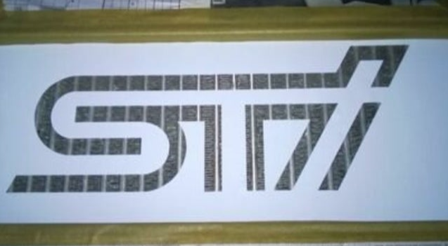 Intercooler STENCIL Vinyl Decal Sticker Fits Subaru Style WRX STi Paint Mask JDM