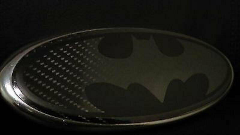 2015-2023 Ford F150 BATMAN Emblem Oval Overlay Carbon Fiber Badge BLACKOUT Vinyl Decal