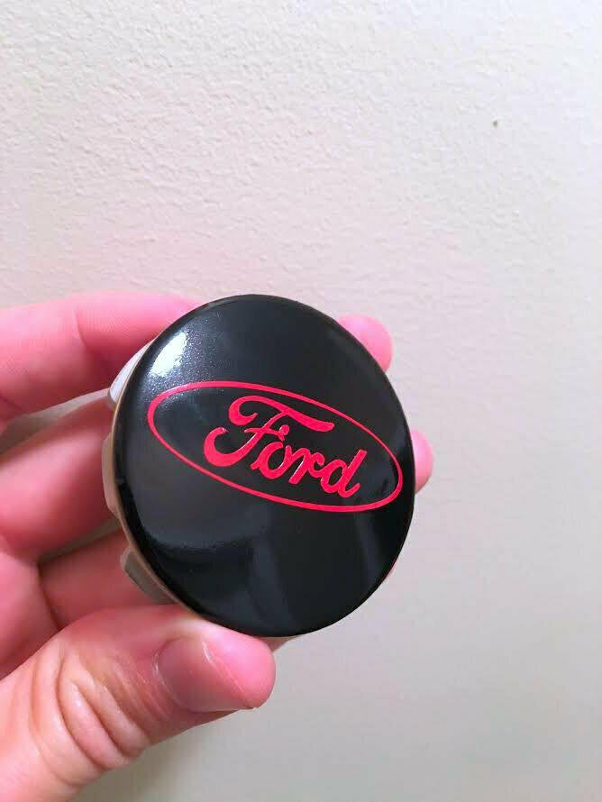 Ford Wheel Rim Center Cap Vinyl Decal Overlay Cover Sticker Custom Color Set 4