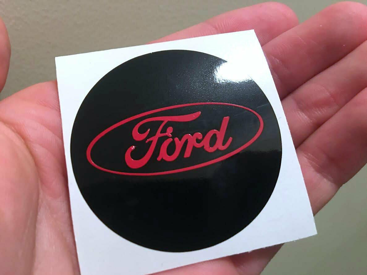 Ford Wheel Rim Center Cap Vinyl Decal Overlay Cover Sticker Custom Color Set 4
