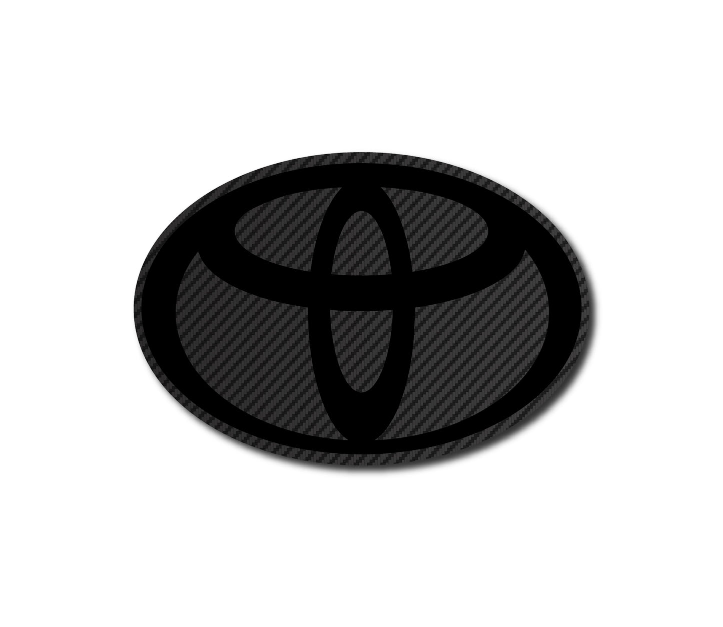 Toyota Custom Oval Emblem Badge Overlay Decal Any Design / Text / Logo / Color