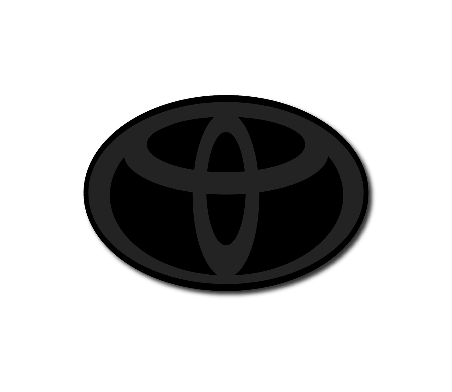 Toyota Custom Oval Emblem Badge Overlay Decal Any Design / Text / Logo / Color