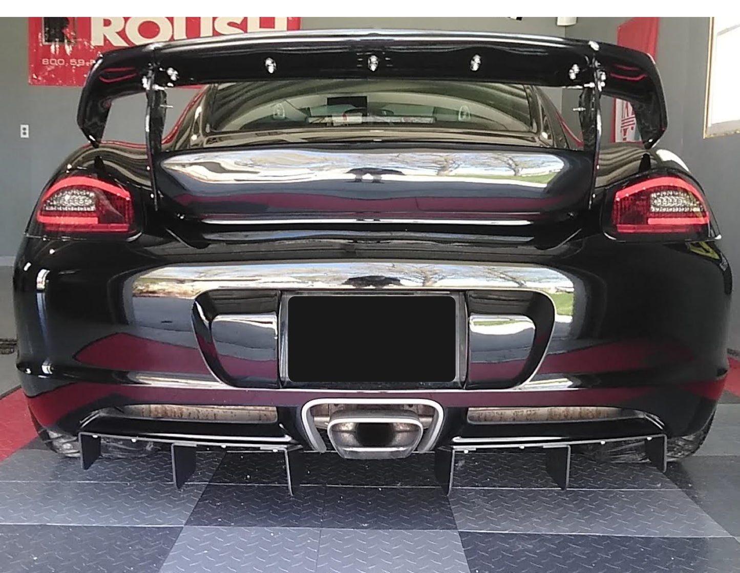 Porsche Cayman 987 Rear Diffuser Lower Valance Fins Custom Made