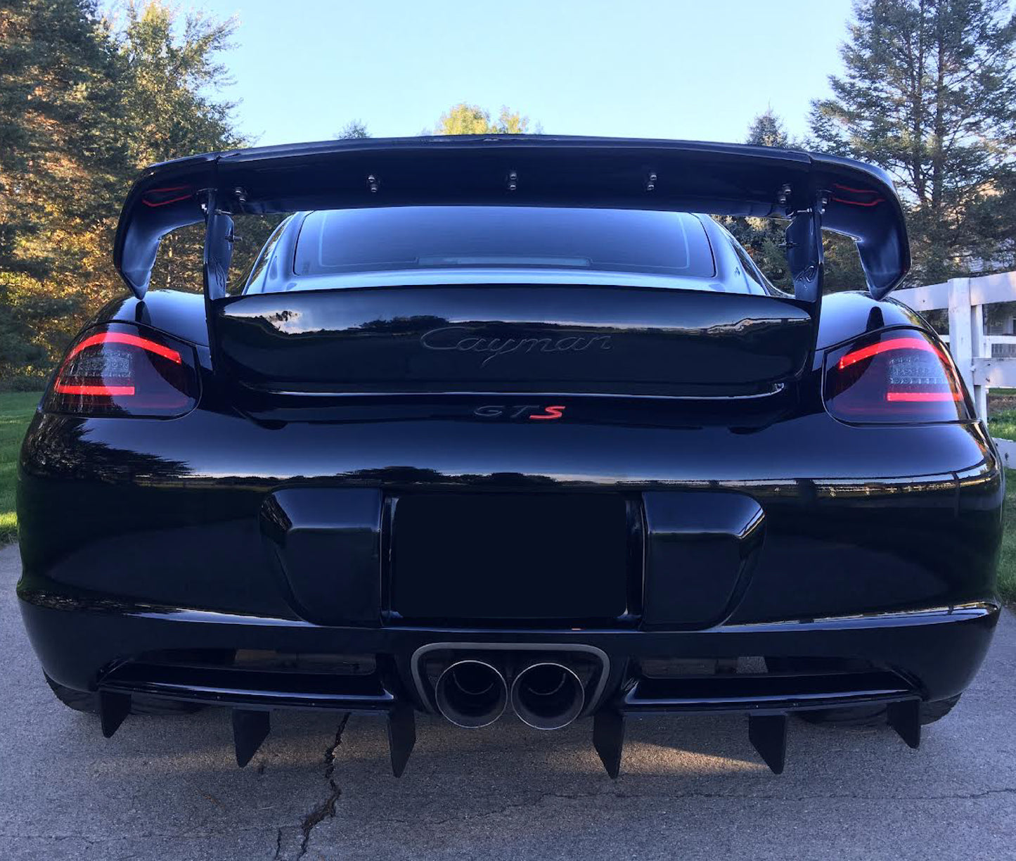 Porsche Cayman 987 Rear Diffuser Lower Valance Fins Custom Made