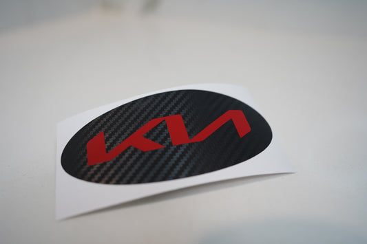 KIA New Custom Color Oval Badge Emblem Decal Overlay Insert Inlay Cover