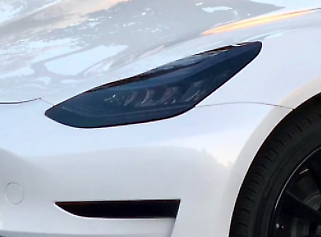 Tesla Model 3 Smoked TINT Headlight Blackout Lens Pre Cut Vinyl Decal Overlay