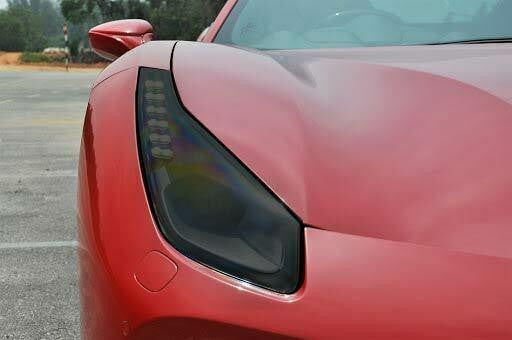 Ferrari 488 Smoked TINT Headlight Blackout Lens Pre Cut PPF Vinyl Decal Overlay
