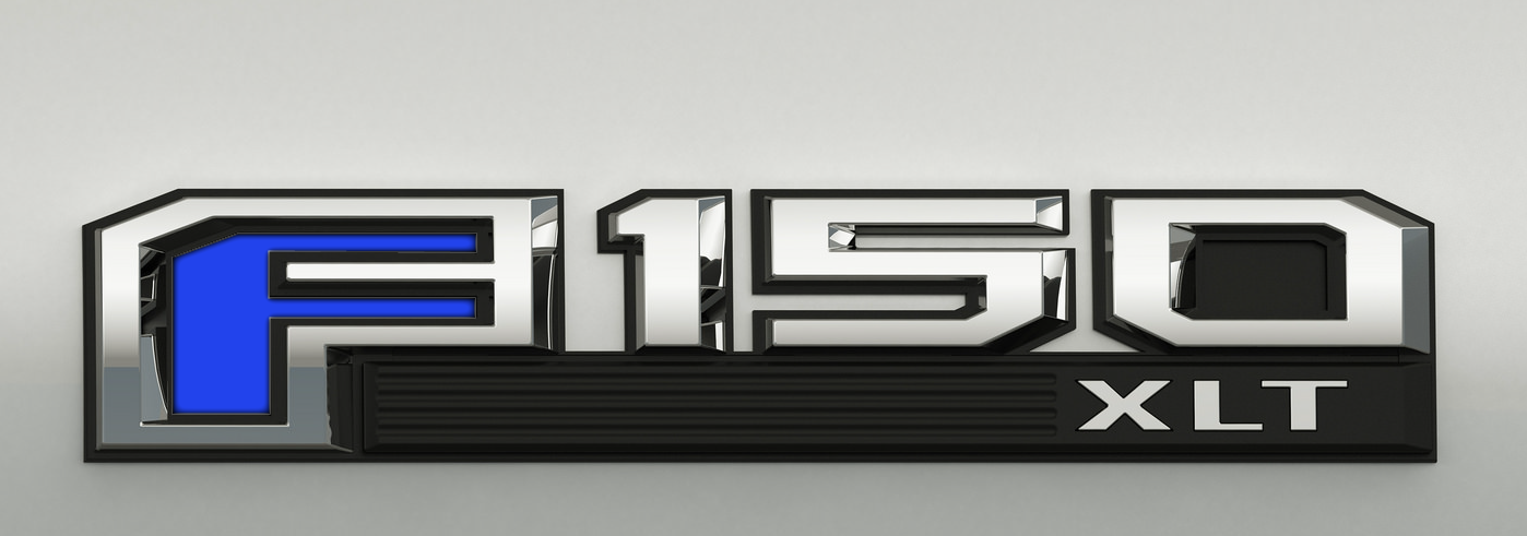 2015-2023 F150 "F" Letter Vinyl Decal Sticker Side Fender & Rear Emblem Badge Insert Inlay