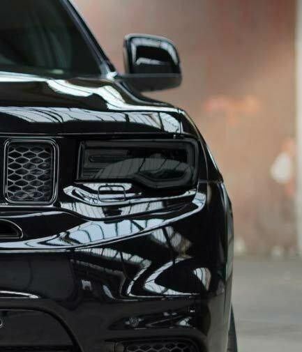 Jeep Grand Cherokee Smoked TINT Headlight Blackout Lens Precut Decal PPF Overlay
