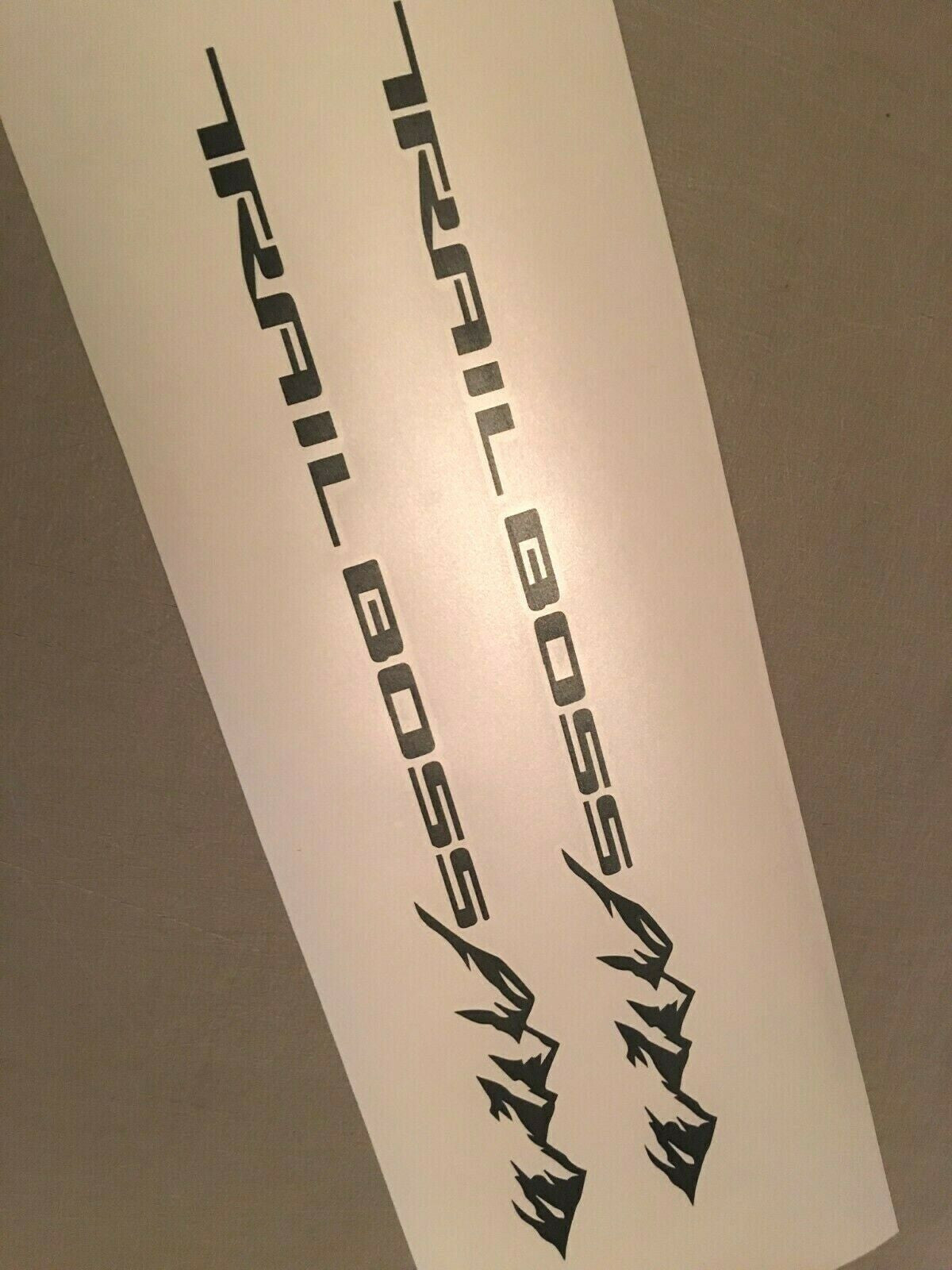 Chevrolet Silverado Trail Boss Custom Pair Letters Precut Vinyl Decals Stickers