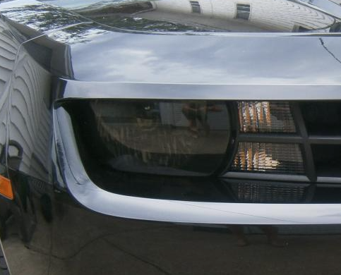 2010 - 2013 Chevy Camaro Smoked TINTED Headlight Blackout Lens Pre Cut Vinyl Decal Overlay