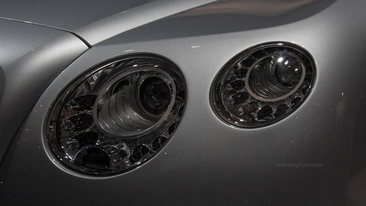 Bentley Continental Smoked TINT Headlight Blackout Lens Pre Cut Decal Overlay