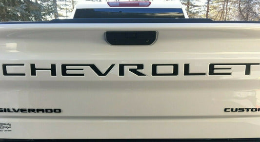 Chevrolet Silverado Trail Boss Tailgate Indent Letters Precut Vinyl Decals Inlay