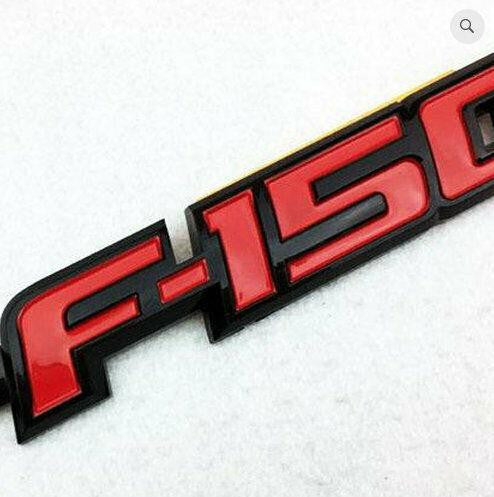 09-2014 Ford F150 Letters Fender Sides & Rear Emblem Overlay Badge Decal Inlay