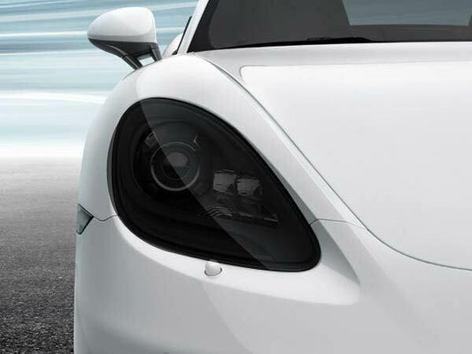 Porsche Cayman 981 Smoked TINT Headlight Blackout Lens Pre Cut Decal Overlay
