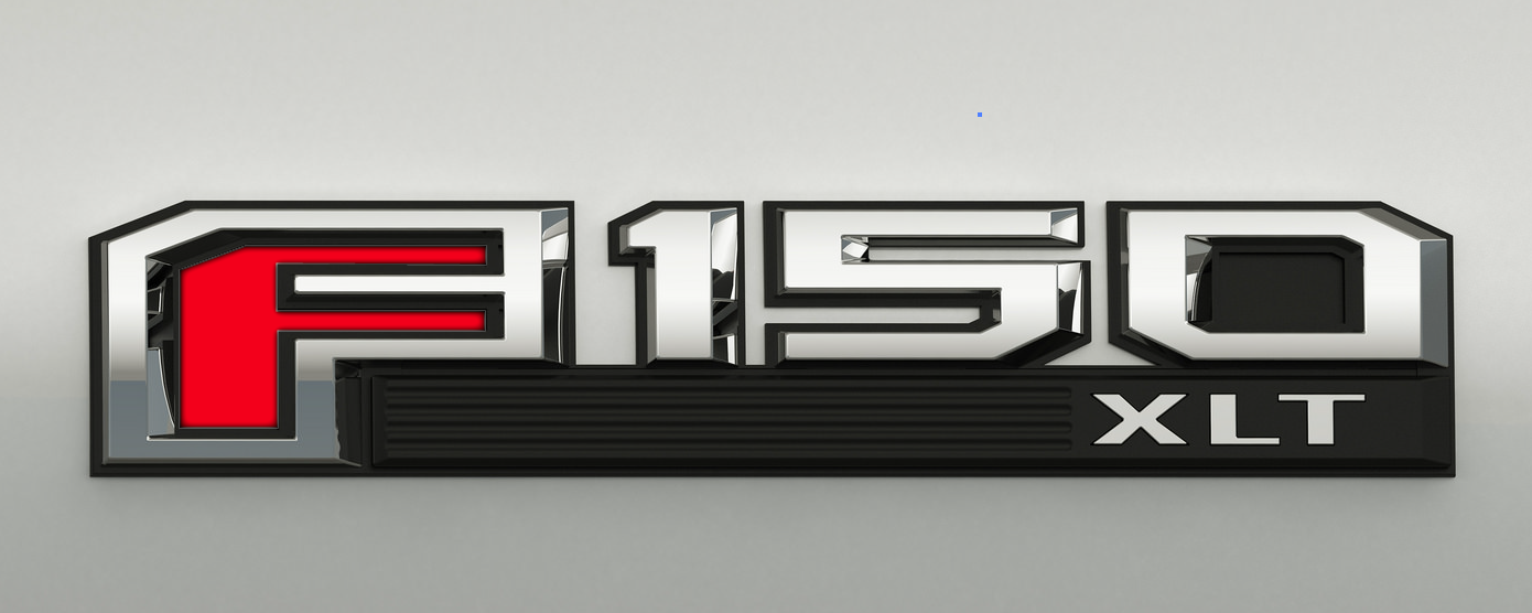 2015-2023 F150 "F" Letter Vinyl Decal Sticker Side Fender & Rear Emblem Badge Insert Inlay