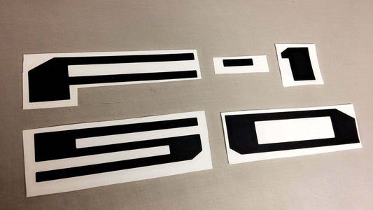 2018-2020 Ford F150 Rear Tailgate Indent Letters Vinyl Decal Inserts stickers Inlays